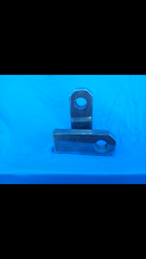 Pair of thru bumper weld on recovery shackle mounts, use with 3/4" bow shackles